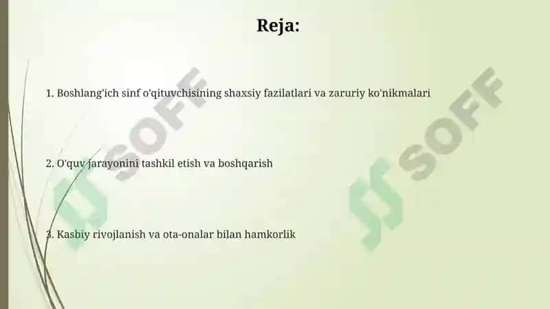 Boshlang'ich sinf o'qituvchisining shaxsiy fazilatlari 2