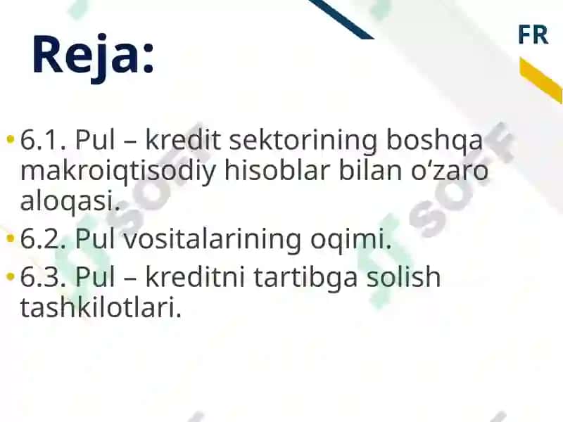 PUL-KREDIT SEKTORINING IQTISODIY TAHLILI 2