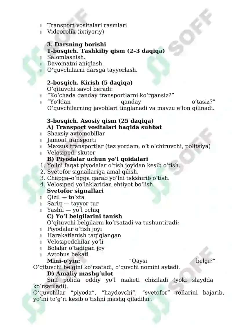 Transport va ko‘cha harakati qoidalari 2