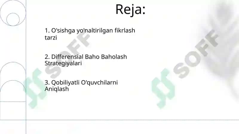 Taʼlim olganlikni tashxis etish 2