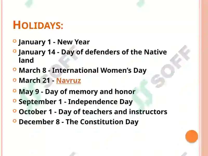 Holidays and Festivals of Uzbekistan 2