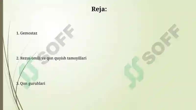 Gemostaz.Qon guruhlari.Rezus faktor.Qon quyish asoslari 2