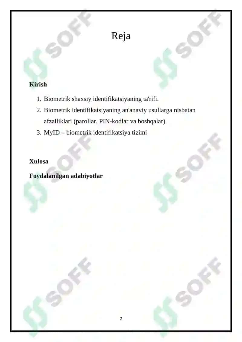 Shaxsni Identifikatsiyalashning Biometrik Vositalari 2