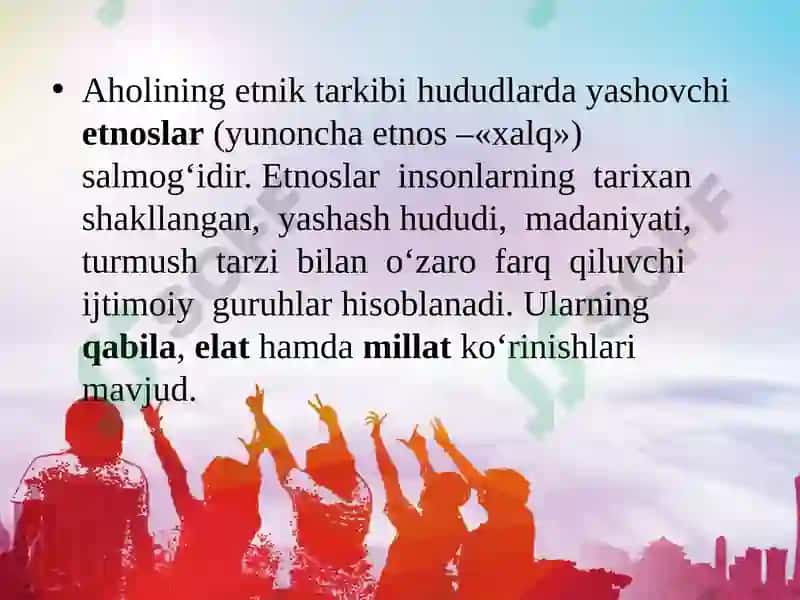 Etik tarkibini yashovchi etnoslar 2