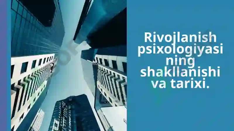 Rivojlanish psixologiyasi 2