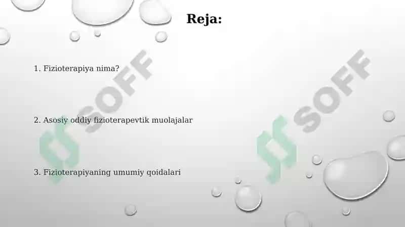 Oddiy fizioterapevtik muolajalar 2