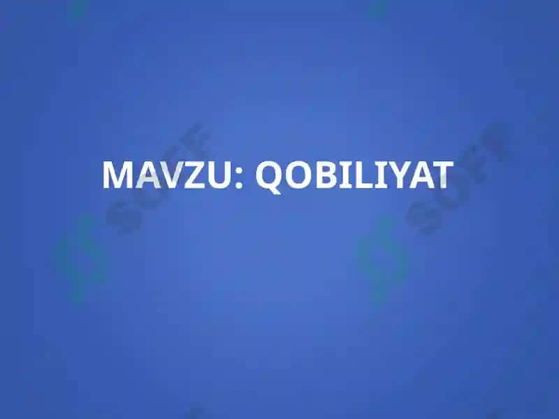 Qobiliyat 2