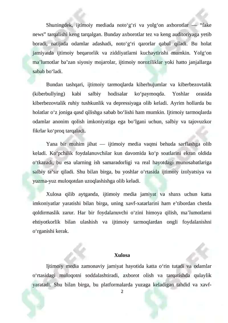 IJTIMOIY MEDIADA TAXDID VA XAVF-XATARLAR 2
