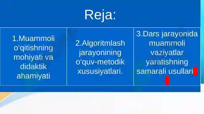 "9-sinfda Algoritmlash va dasturlash asoslari mavzusida muammoli o‘qitishni qo‘llash usullari" 2