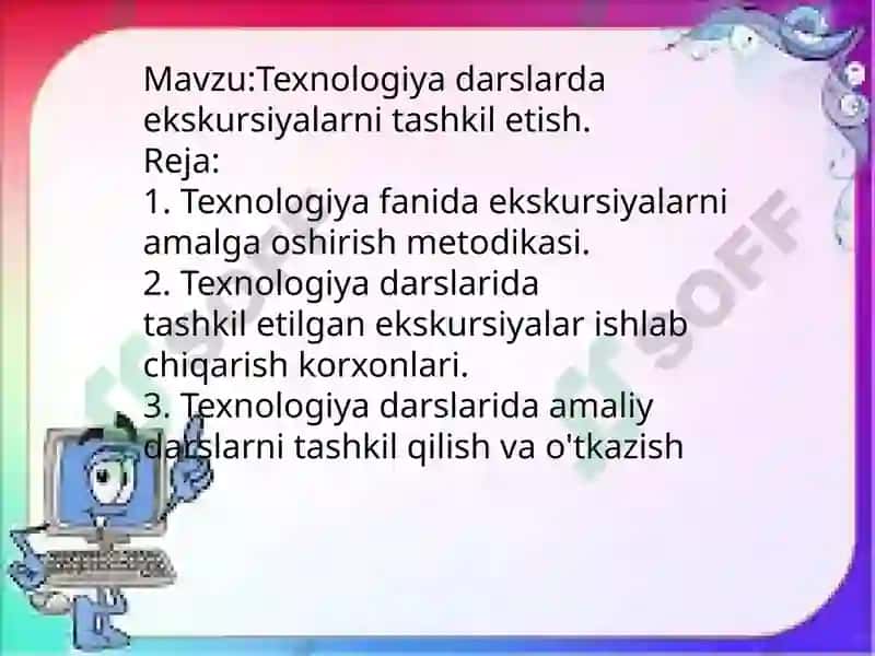 Texnologiyada ekskursiyalar 2