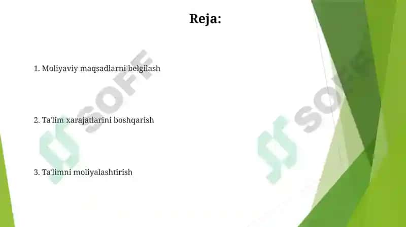Ta'lim tarbiya ishlarni rejalashtirish 2