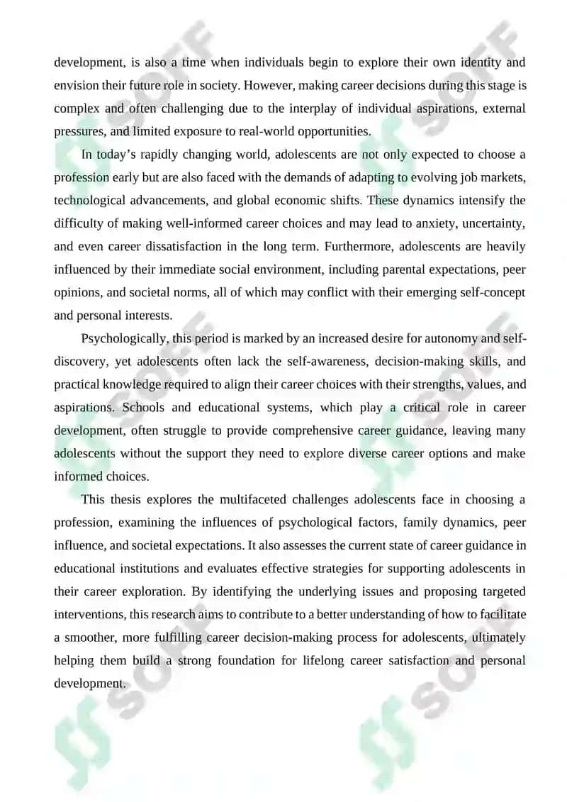 PROBLEMS IN CHOOSING A PROFESSION DURING ADOLESCENCE 2