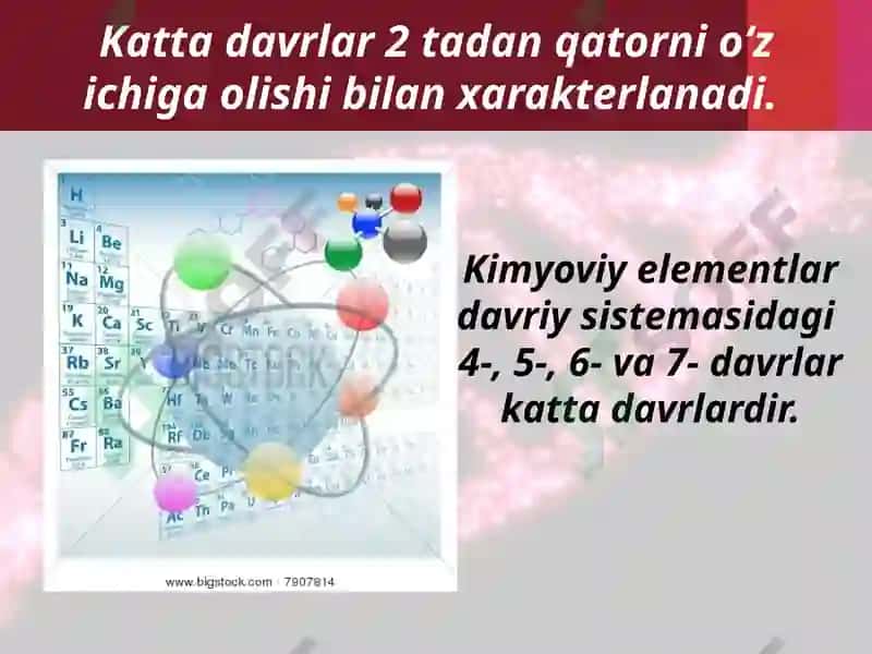 Kattadavrelementlarining atom tuzilishi 2