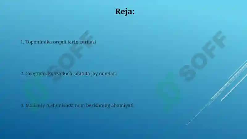 Maktab geografik ta'limida joy nomlarining ahamiyati 2