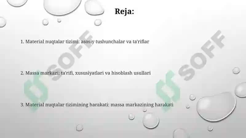 Material nuqtalar tizimi 2