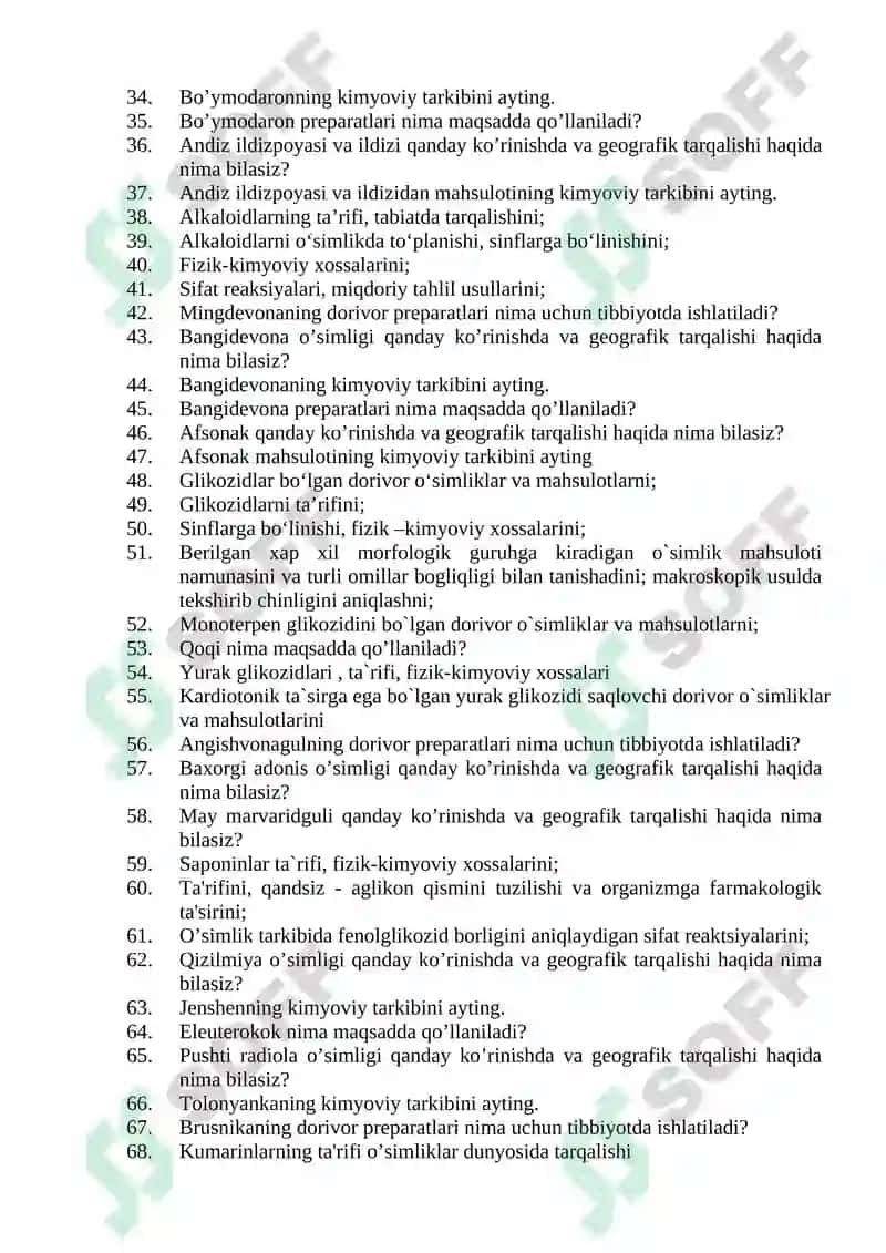 Fitobar o'rta tibbiyot xodimlari mutaxassisligi 2