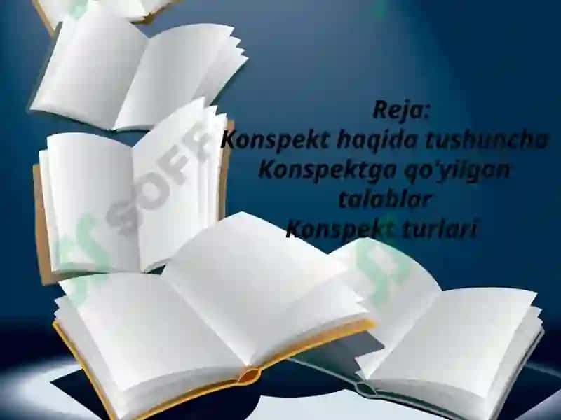 Konspekt. Konspektlashtirish usullari. 2