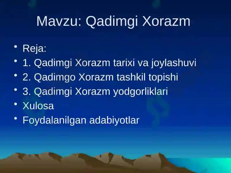 Qadimgi Xorazm 2