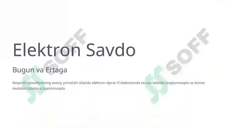 Elektron Savdo Platformalarining Biznesga Ta'siri 2