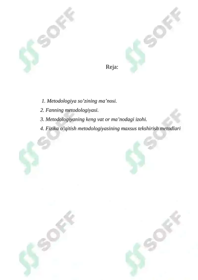 MAKTAB FIZIKA TA’LIMI METOLOGIYASI 2