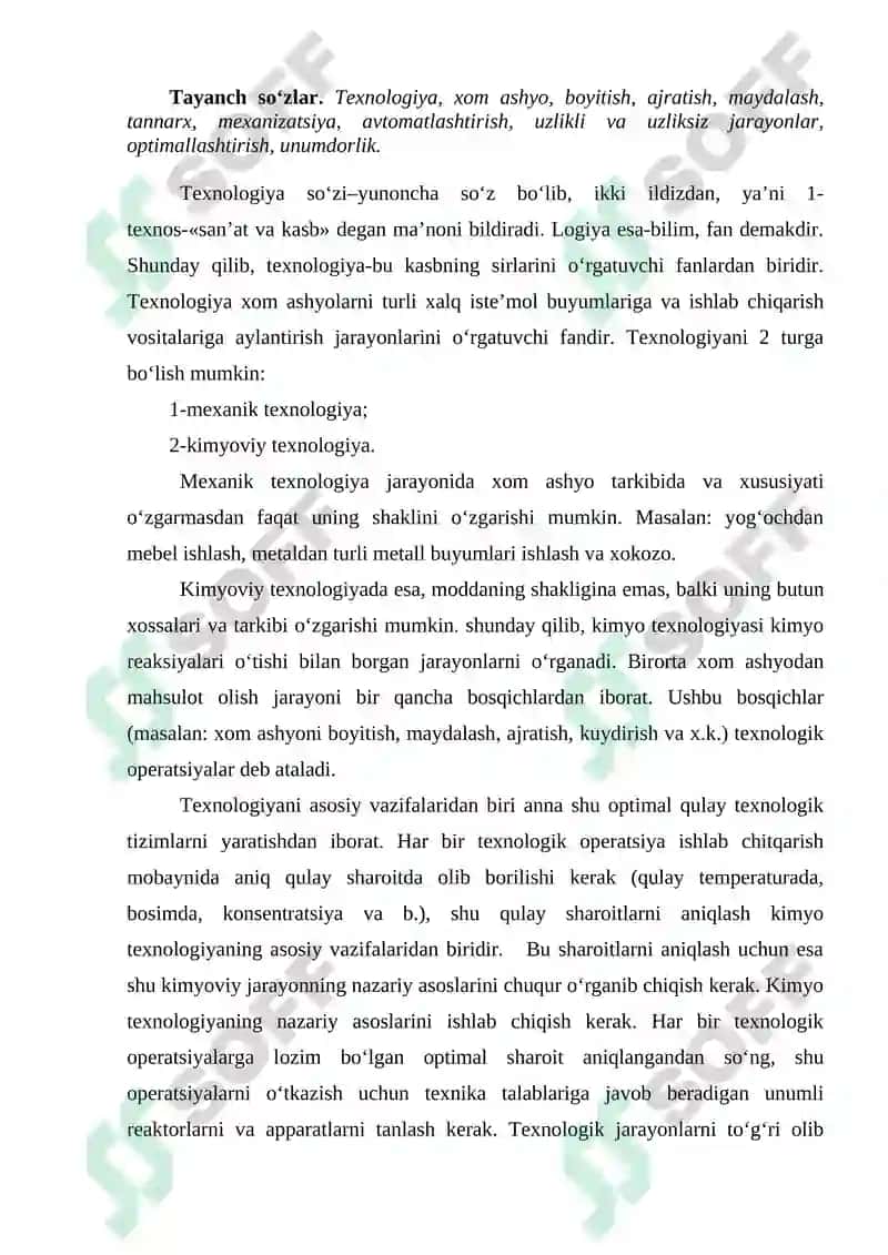 Kimyoviy texnologiya 2