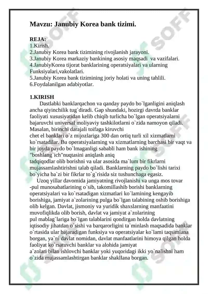 Janubiy Korea Bank ishi 2