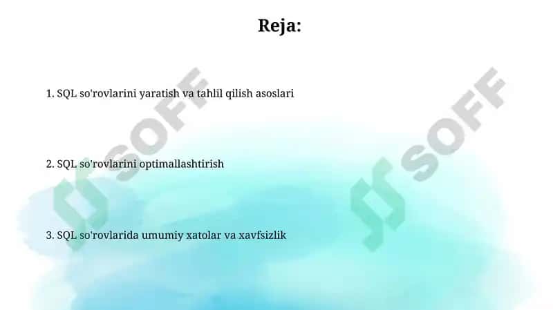 SQLtilidaso`rovlaryaratishvatahlil 2