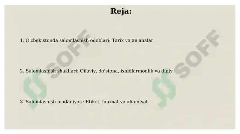 Oʻzbekistonda salom berish odatlari 2