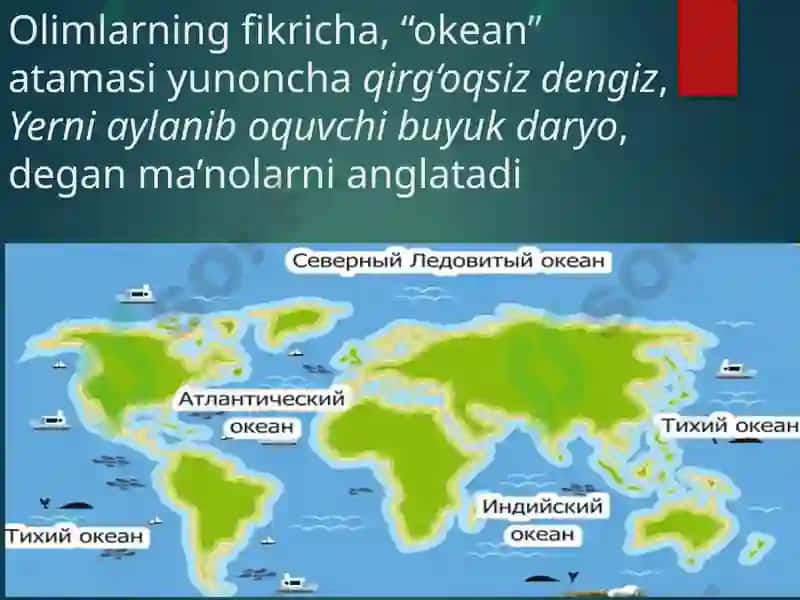 Dunyo Okeanivauning qismlari 2
