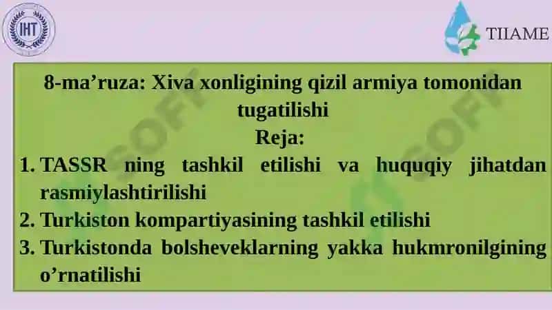 Xivaxonligidagi ahvol haqida 2