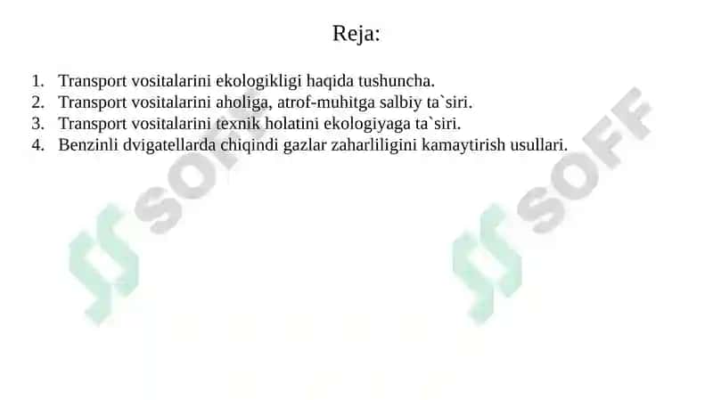 Avtomobillarning atrof-muhitga ta’siri 2
