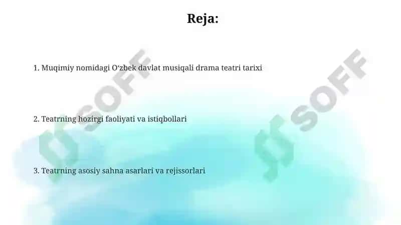 Oʻzbekiston davlat musiqali drama teatri 2
