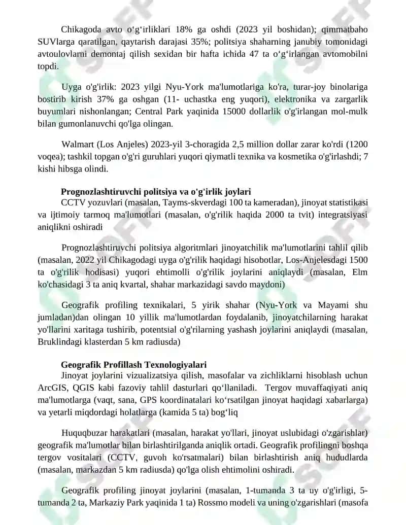 O'g'irlangan Joylashuv Ma'lumotlari 2