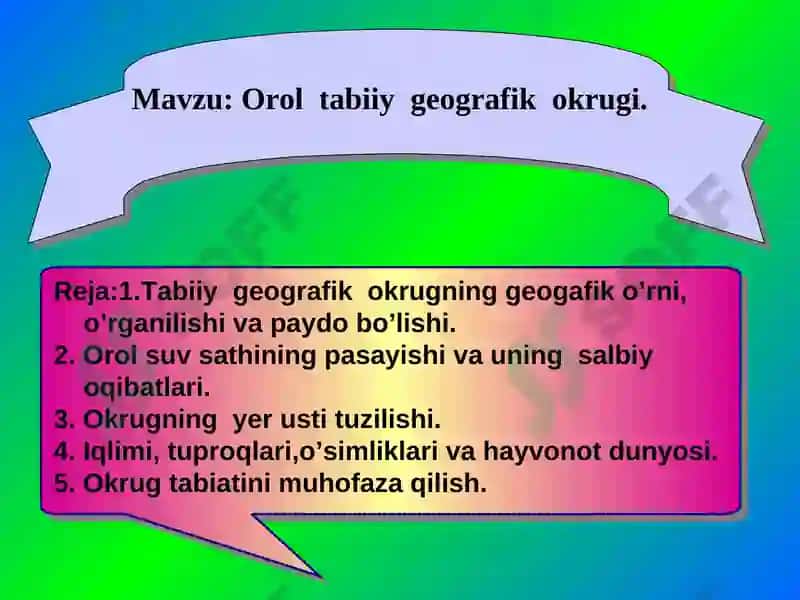 Orol tabiiy geografik okrugi 2