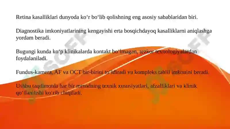 RETINA VA KO‘RISH YO‘LLARINI TEKSHIRISHDA ZAMONAVIY DIAGNOSTIKA 2