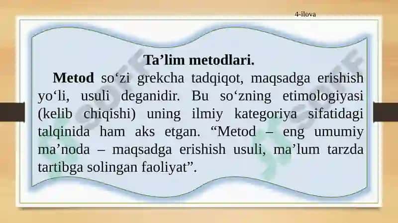 Ta’lim metodlari 2