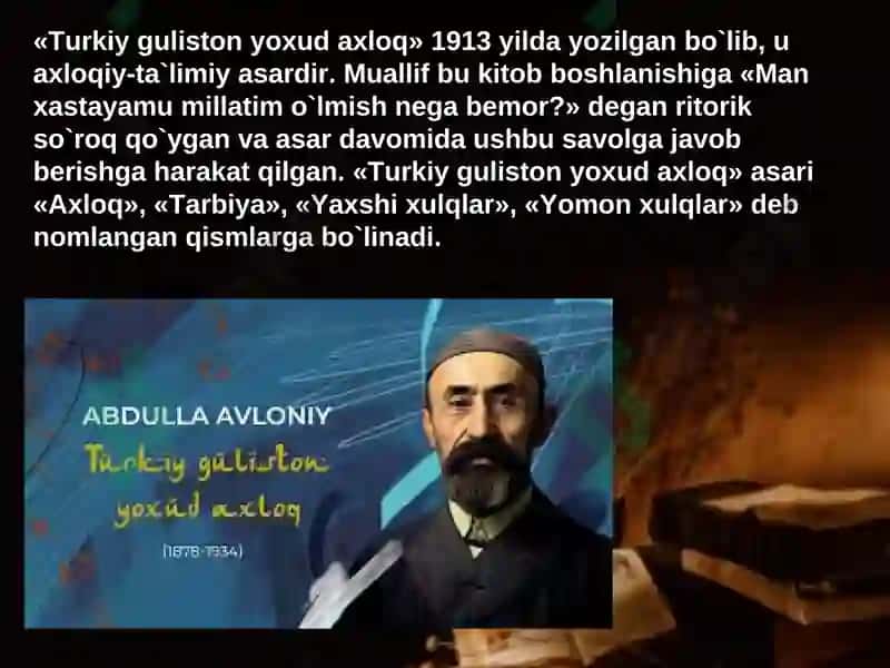 Turkiy Guliston yoxud Axloq asari 2
