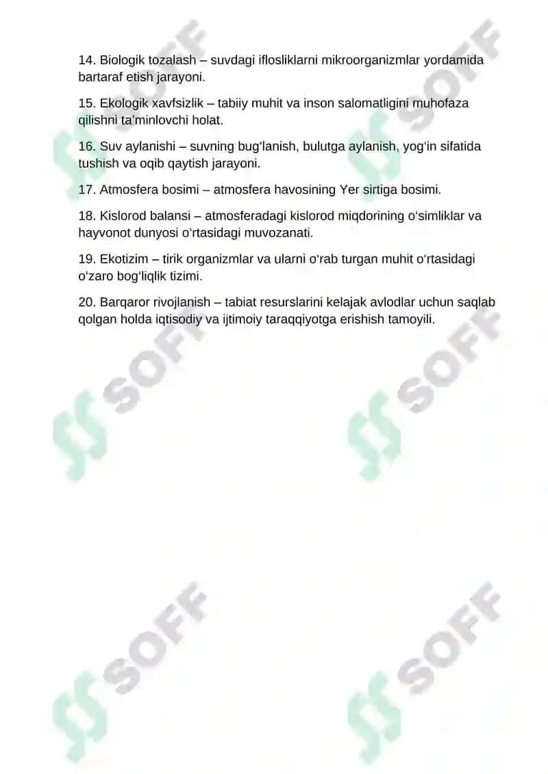Atmosfera va suv resurslarini muhofaza qilish 2