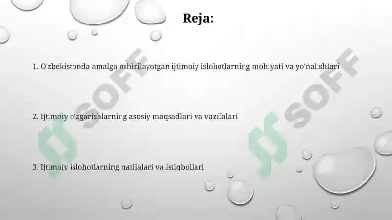 Ijtimoiy O'zgarishlar va Mo'ljalar 2