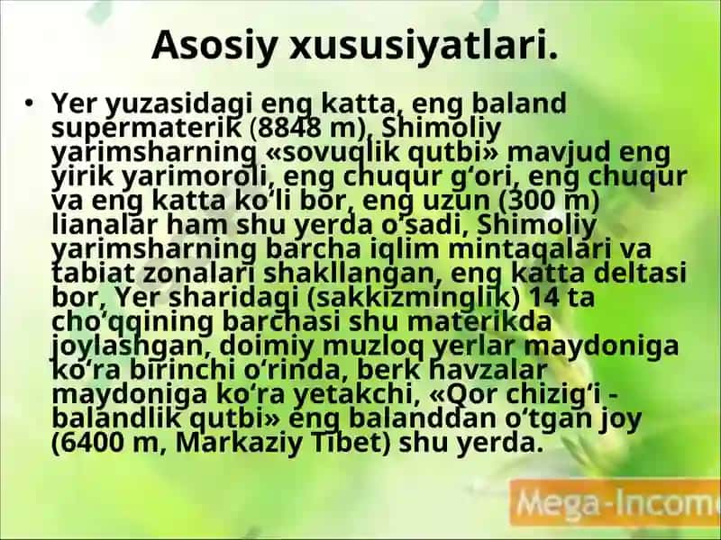 Yer yuzasi geografiyasi 2