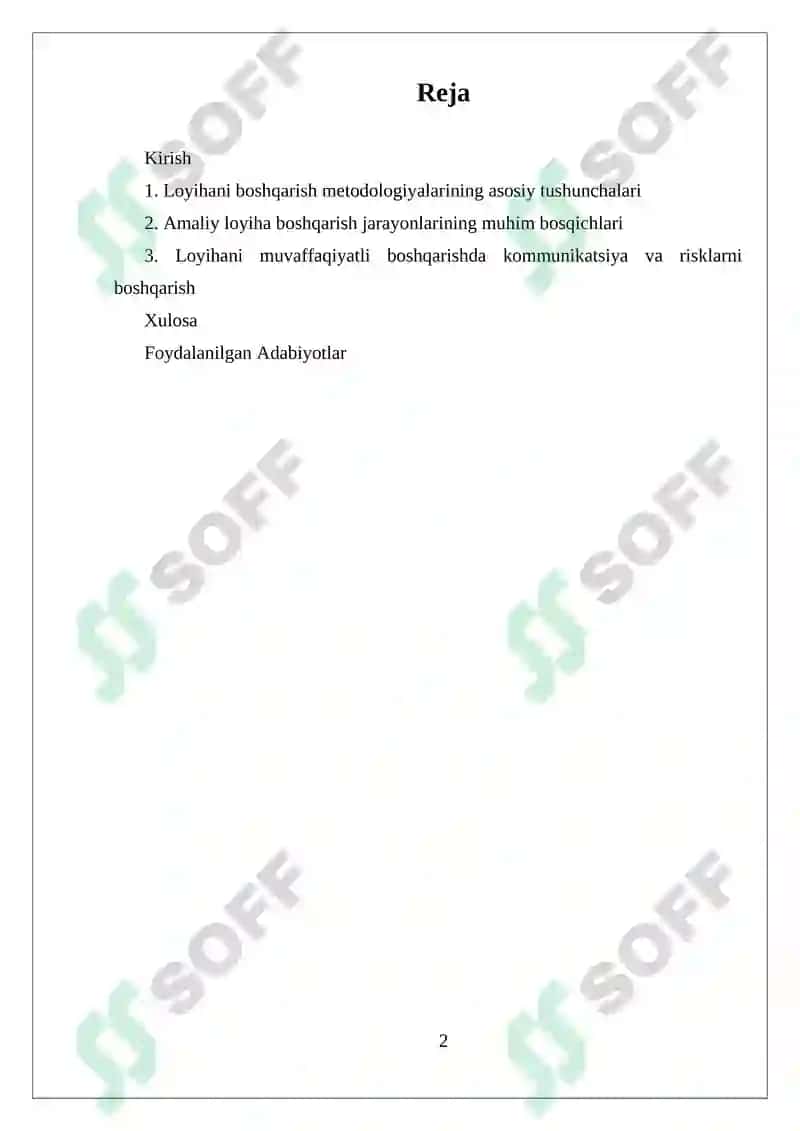 Mahalliy IT-Kompaniyada Loyihani Boshqarish Jarayoni 2