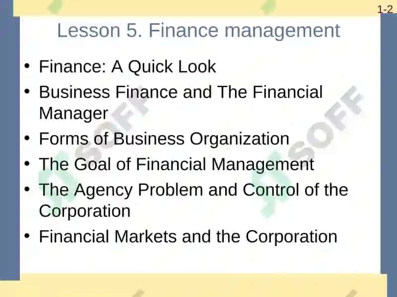 Finance Management Lesson 5 2