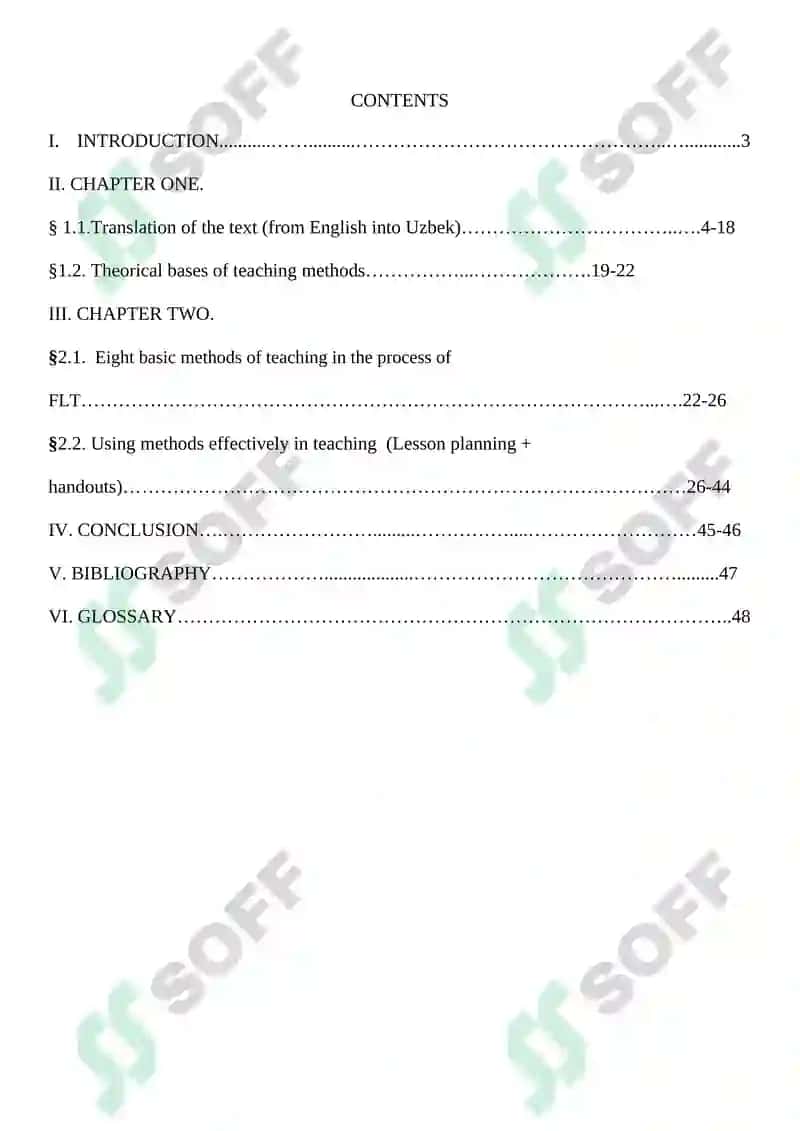 COURSE PAPER The role of teaching methods in the process of  FLT 2