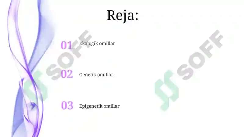 Dizontogonezning asosiy parametrlari 2