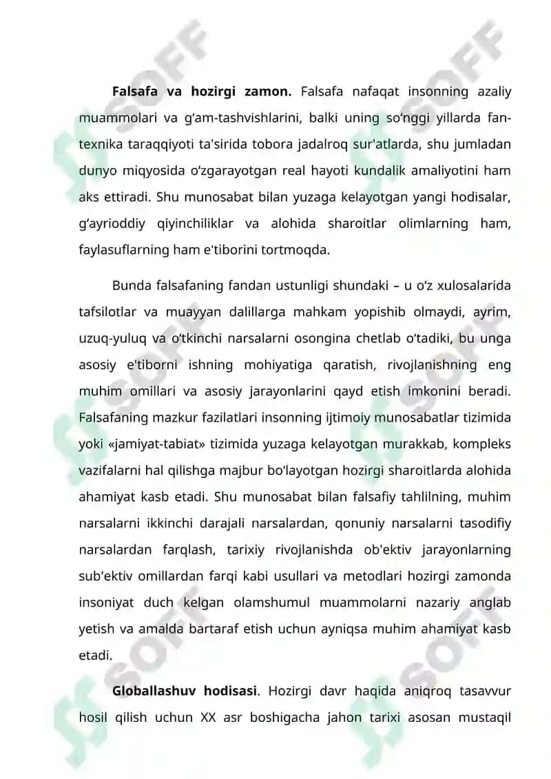 Global muammolarning mezonlari va darajalari 2