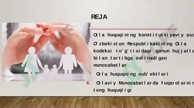 Oilahuquqining konstitutsiyavi yasosi 2