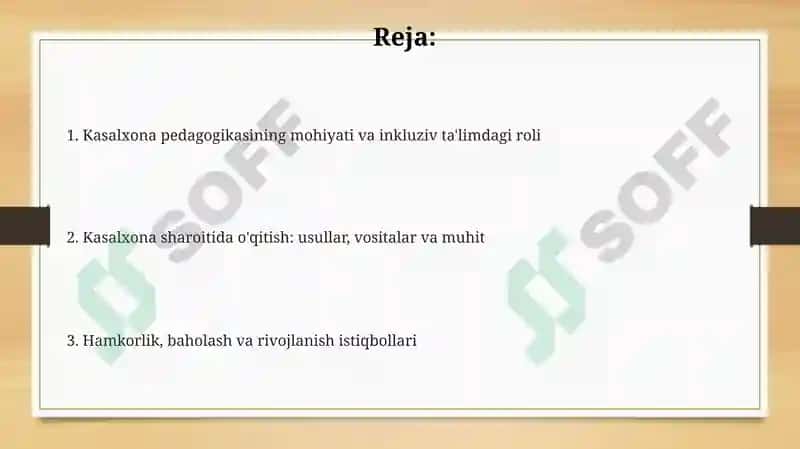 Kasalxona pedagogikasi 2