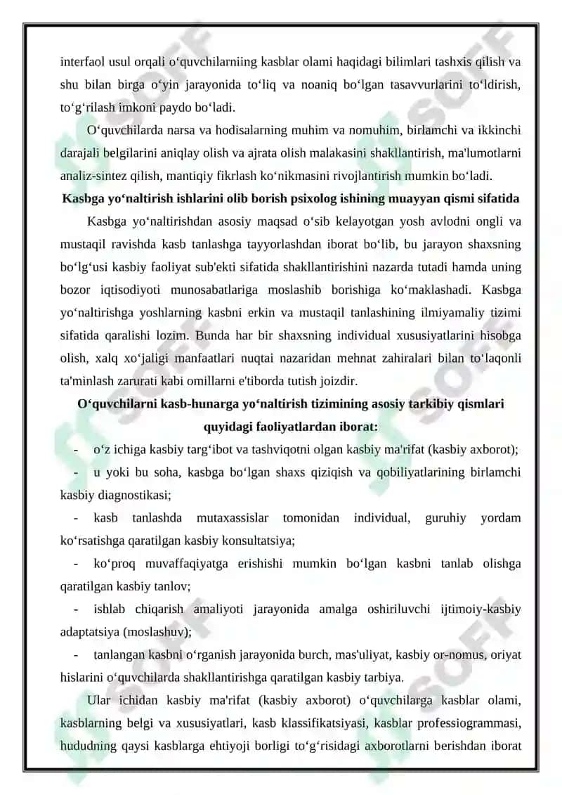 Kasbiy o‘zlikni anglashdagi Ziddiyatlar 2