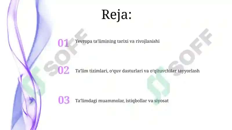 Yevropa mamlakatlarida ta'lim-tarbiya 2