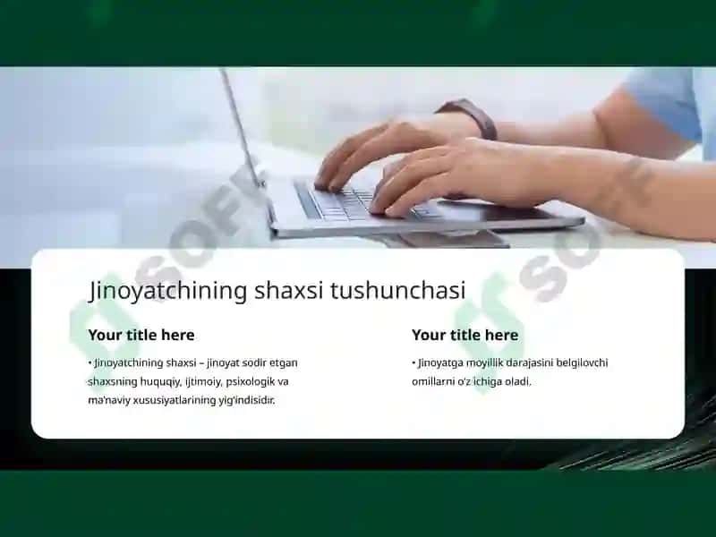 Jinoyatchilik tushunchasi 2